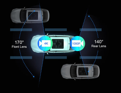 Câmera Veicular 10/11.26 polegadas 4K DVR Automotivo Sem Fio Carplay & Android Auto GPS Navegação Gravador de Vídeo Painel Dupla Lente Wifi FM AUX