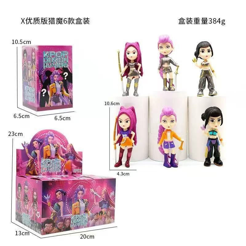2025 Hot Anime KPop Devil Hunter Boneca de Vinil Rumi Mira Zoi Personagem Máscara de Vinil Blind Box Enfeite de Brinquedo Presente de Aniversário
