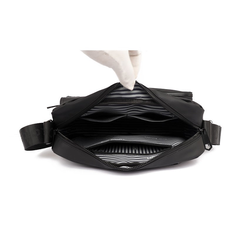 Basic style of men's shoulder bag, suitable for daily commuting - adjustable strap, Mailman bag - business leisure shoulder bag