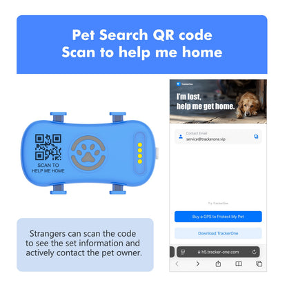 Rastreador GPS 4G para Cães e Gatos - Localizador Inteligente à Prova d'Água com Aplicativo, Rastreamento em Tempo Real e Busca por Luz/Som com Assinatura