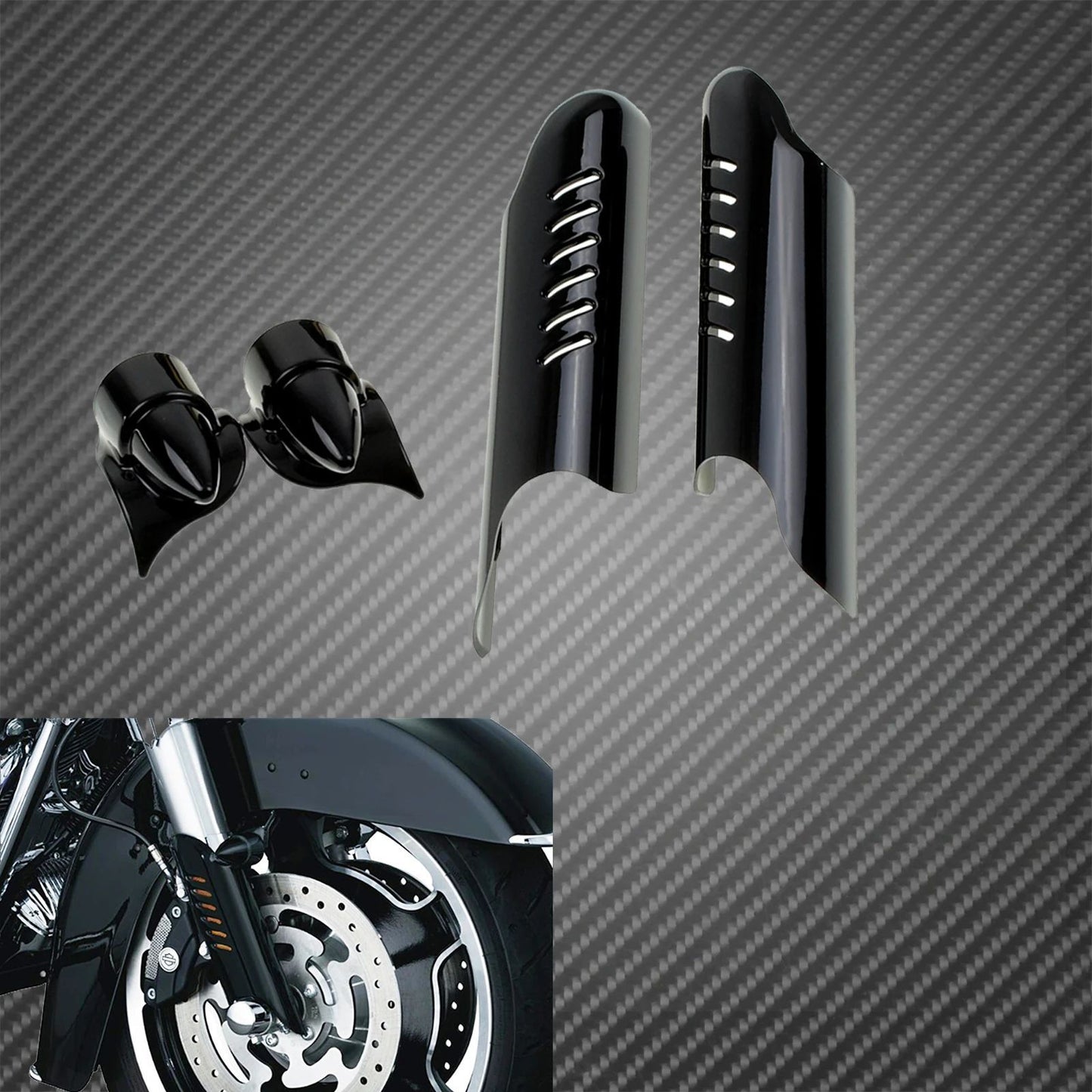 Capa da Bengala Inferior da Moto para Harley Touring Road Street Glide FLHX FLHR Ultra CVO 00-13 Protetor Defletor Escudo