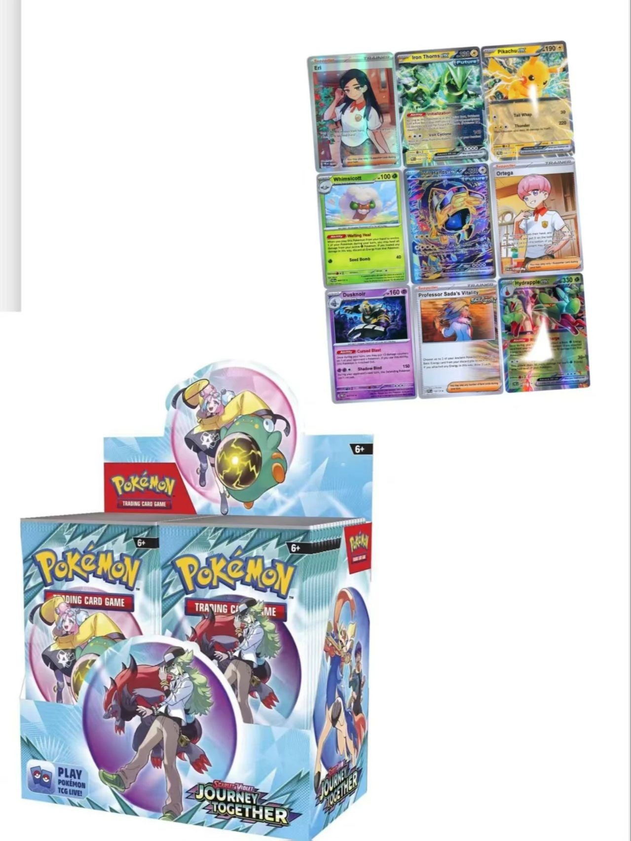 DESTINED RIVALS 360Pcs Pokemon Card Journey Together Stellar Crown 151 Ultra Prism English Booster Battle Transaction Gift