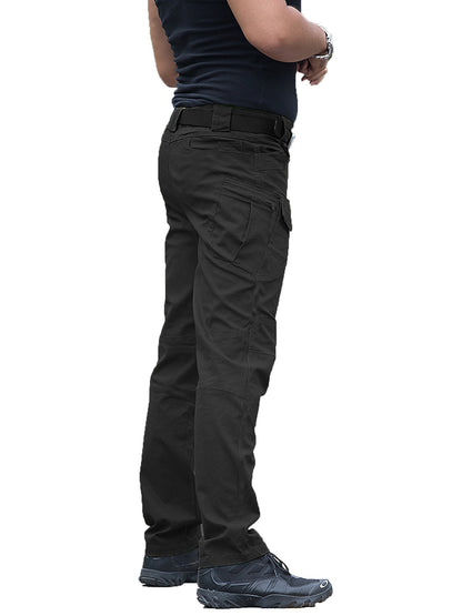 Calças compridas masculinas de perna reta, calças de trabalho, primavera e verão, outdoor, casual, confortável, perna reta