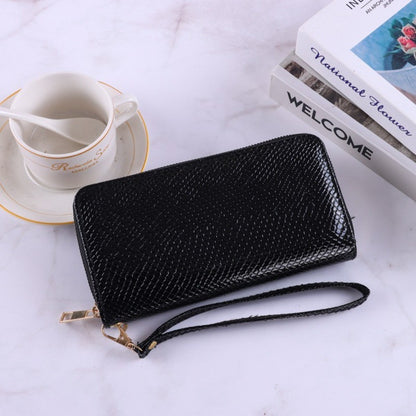 Minimalist PU Leather Leather Women Wallets Snake Skin Pattern 8 Colors Zipper Wallet Large Capacity Coin Purse Women