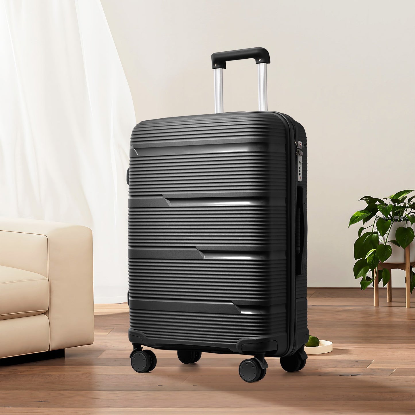 Mala de viagem com rodinhas, novo design 2024, para homens e mulheres, bagagem de mão 20 polegadas, mala de bordo 24 28 polegadas