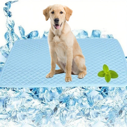 1 tapete de resfriamento para cães, tapete de gelo para animais de estimação para verão, cães grandes e pequenos, gatos, sofá, cama, acessórios para animais de estimação, cobertor de almofada de gelo de verão para gatos