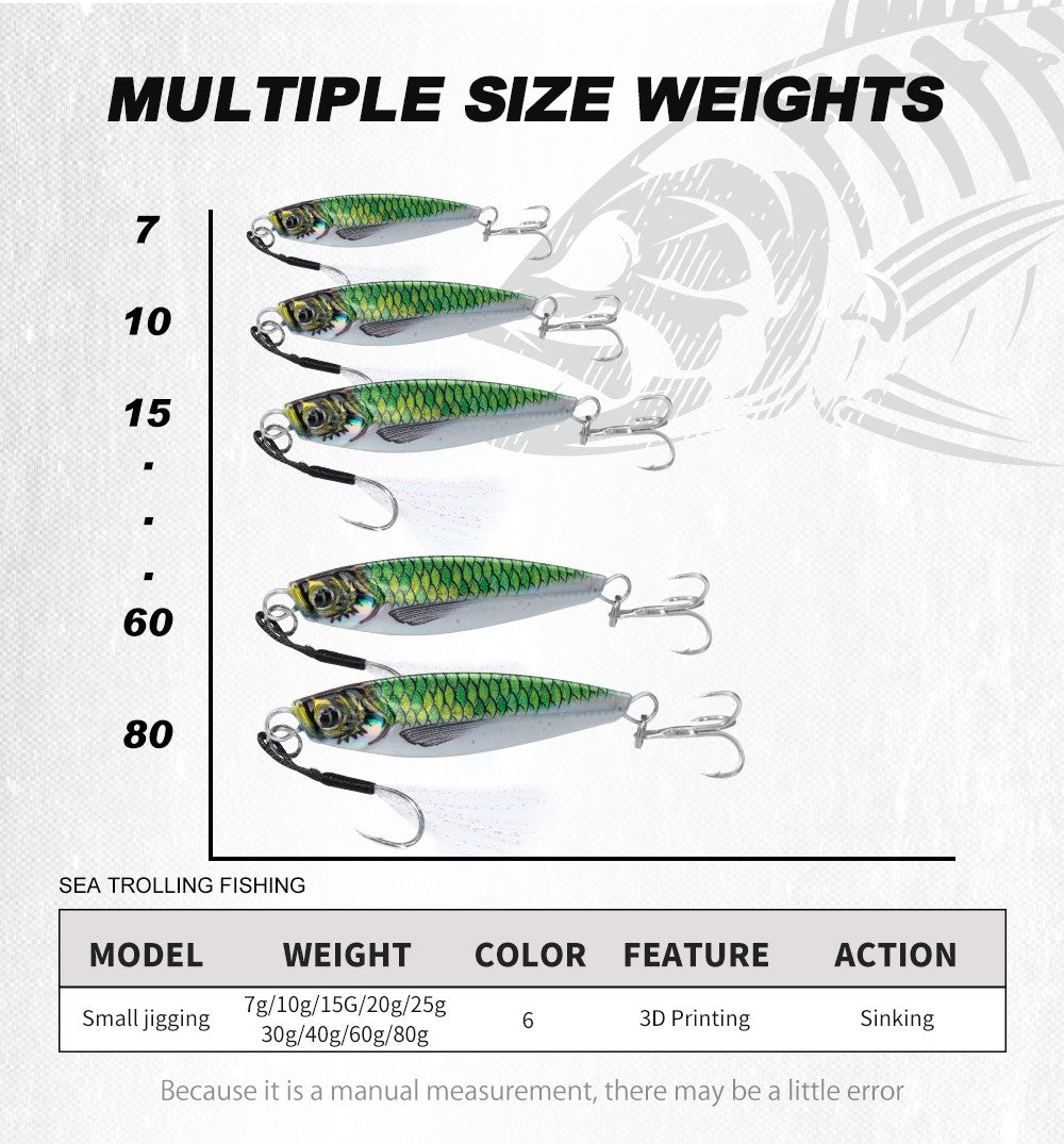 Hunthouse Metal Jig Isca de Pesca Afundando Jigging Lento 7g-80g Arremesso Isca Dura Água Salgada Artificial Lúcio Robalo Ferramenta de Pesca