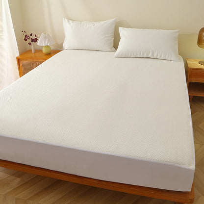 Home Luxury 3 Pieces Sets Bamboo Fiber Waterproof Twin Full Queen King Bed Sheets Bedding Mattress Topper Protector Set