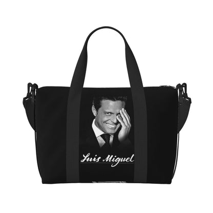 El Sol De Mexico Luis Miguel Beach Travel Bag Large Capacity Tote Bags for Gym Sport Women Shopping Duffle Shoulder Bag