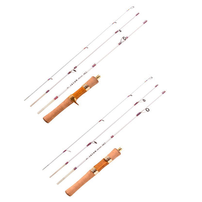 Vara de Pesca Telescópica XUL Macia Ultraleve Mini Vara de Pesca Rotativa Portátil Varas de Pesca de 4 Seções de Fibra de Vidro Equipamento de Pesca