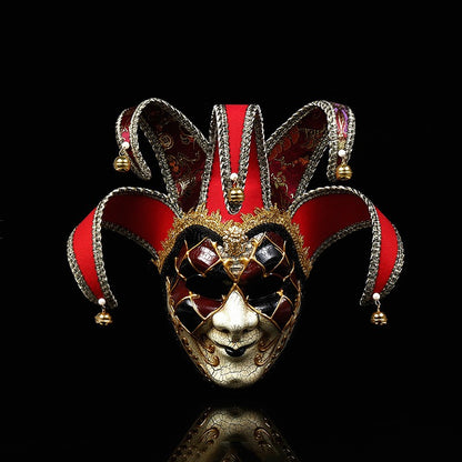 Masquerade Mask for Men and Women Venetian Full Face Mask Jester-Mask Venetian Mardi Gras Mask Halloween Party-Decor
