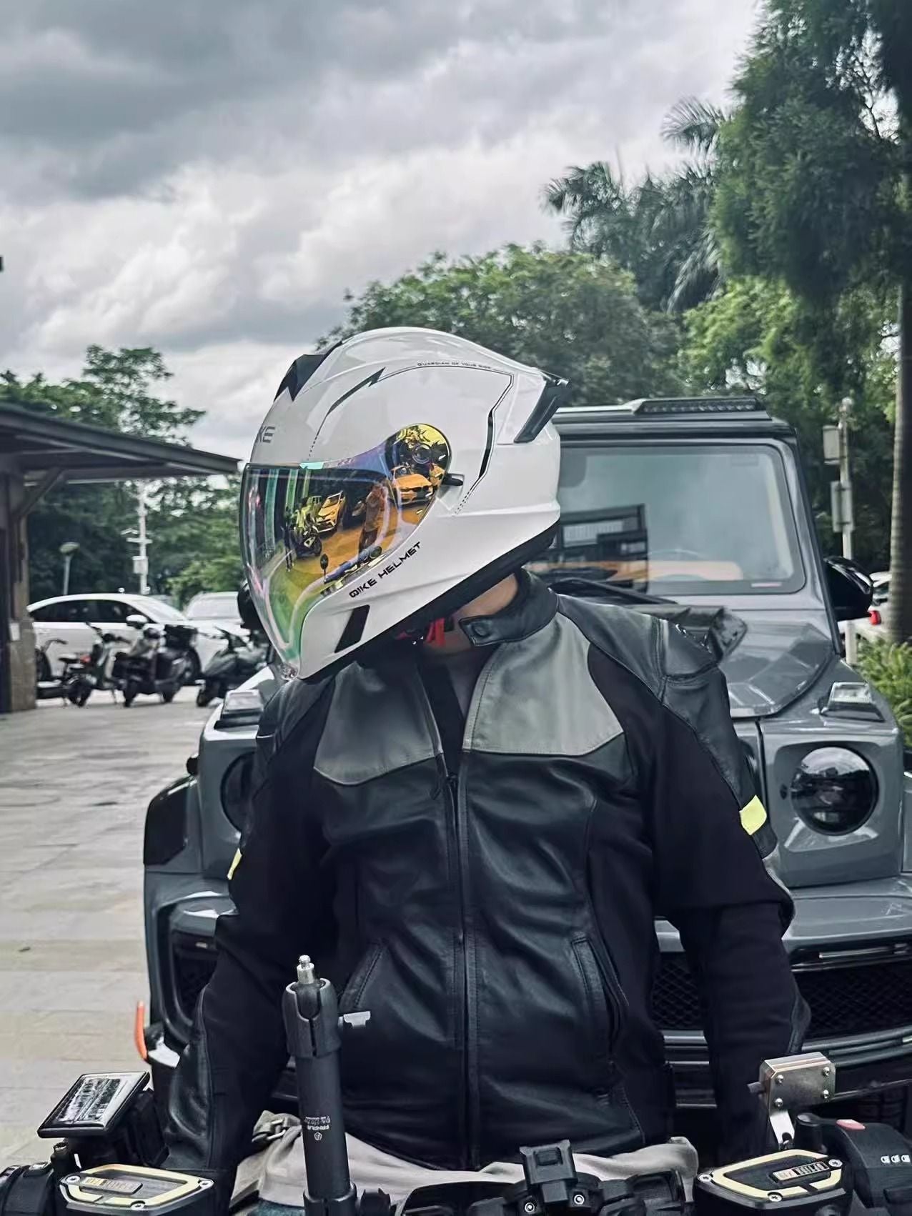 Capacete de motocicleta masculino e feminino com lente dupla antiembaçante integral para motoqueiro com pedal de cruzeiro e capacete universal para todas as estações com certificação DOT