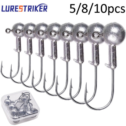 Embalagem Lurestiker Box 1g 2g 3g 4g 8g 10g 12g 14g 18g 20g 25g 28g anzol jig head para iscas soft lure e minhocas