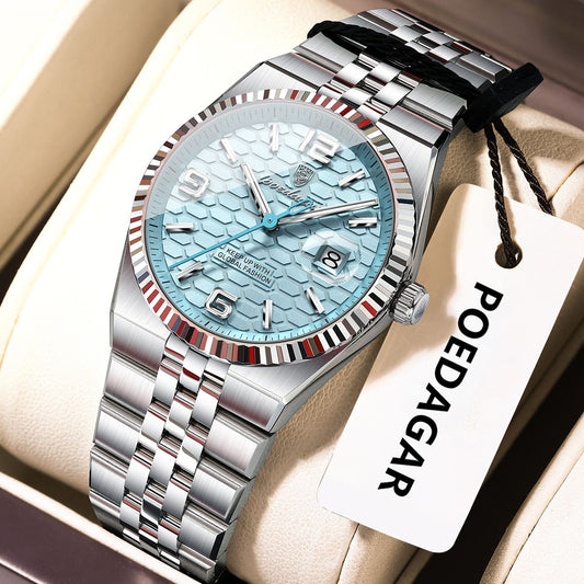 POEDAGAR Elegant Women's Watches High Quality Luxury Watch For Ladies Luminous Waterproof Date Women Quartz WristWatch Reloj+Box