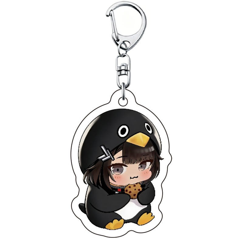 Funny Keychain Keyboard Keychain Press Button Keyring Make Sound Keyrings Goo Goo Gaga Hanging Pendant for Bag