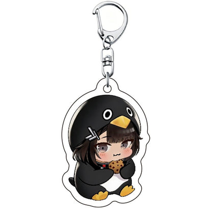 Funny Keychain Keyboard Keychain Press Button Keyring Make Sound Keyrings Goo Goo Gaga Hanging Pendant for Bag
