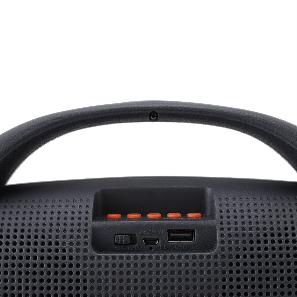 Alto-falante Bluetooth 1000W com Luz LED Alto-falantes Portáteis para Uso Externo Subwoofer Duplo de 3'' Caixa de Som Suporte