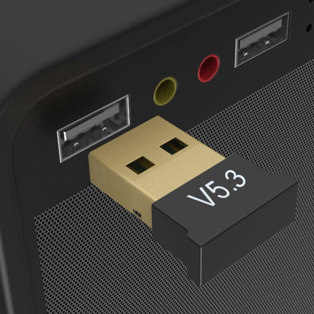 Adaptador Bluetooth 5.3 USB Compatível com Windows 11/10/8.1 Receptor de Música Plug&Play Mini Transmissor para PC Desktop
