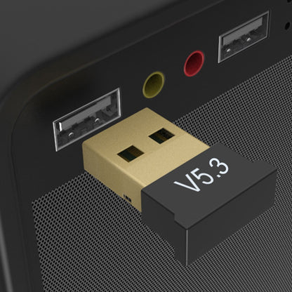 Adaptador Bluetooth 5.3 USB Compatível com Windows 11/10/8.1 Receptor de Música Plug&Play Mini Transmissor para PC Desktop