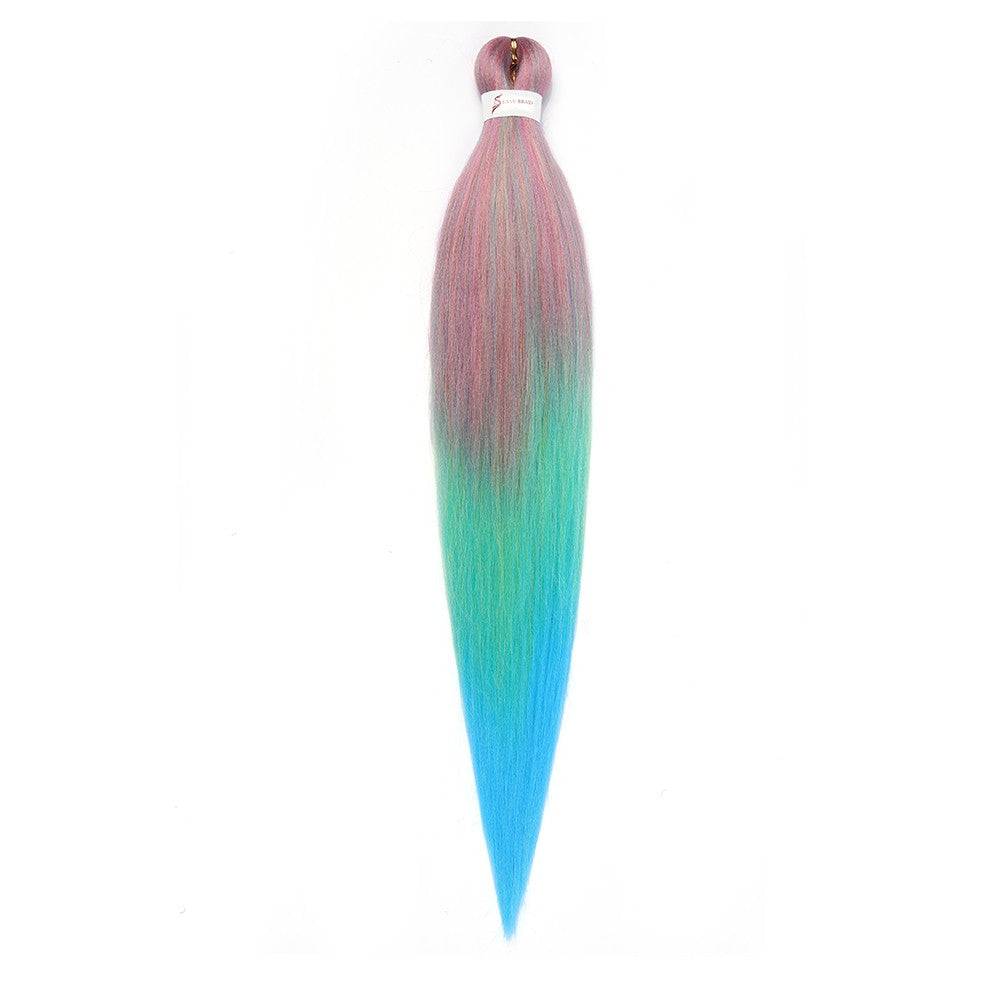 Cabelo Sintético Trançado Pré-esticado Profissional Sem Coceira Fibra Que Sela Em Água Quente 30'' Ombre Textura Yaki Extensões de Cabelo para Trança