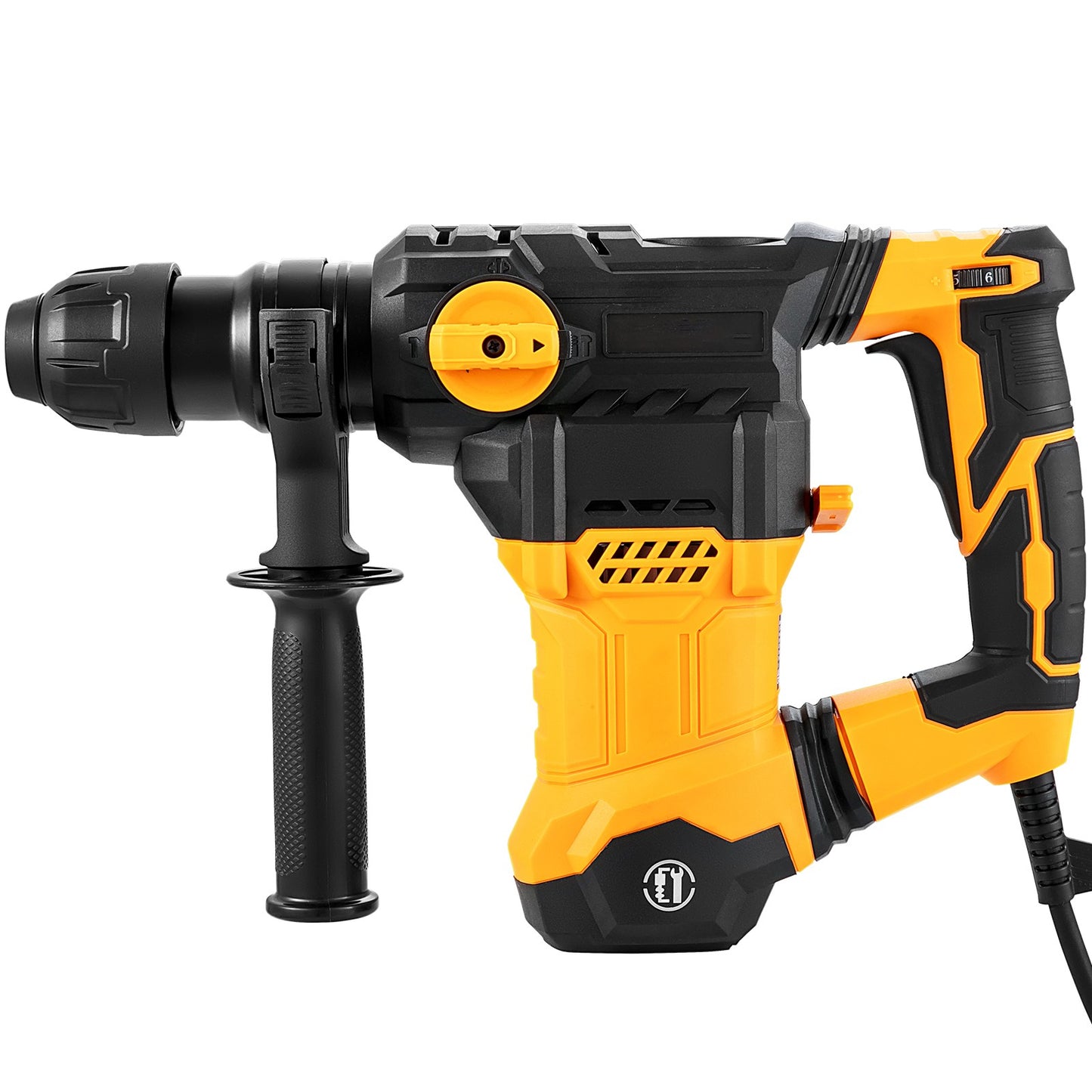 Furadeira de Impacto Rotativa SucceBuy 1500W Max. Perfuração 32mm 4 Modos Mais Disjuntor de Concreto de Metal para Demolição com Fio