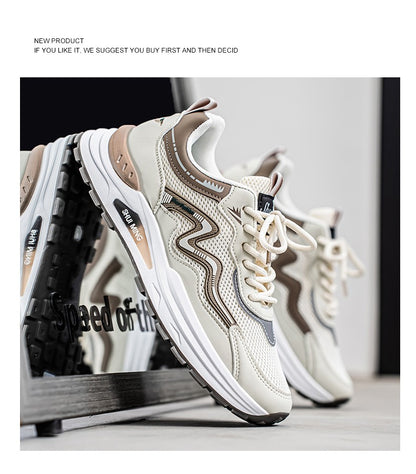 Men's Breathable Running Shoes Anti-skid Athletic Sneakers 2025 Casual Shoes Walking Shoes Lightweight Trendy Casual Sports Shoe