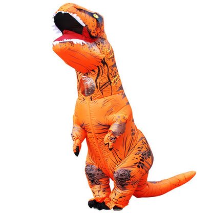 T-Rex Dinosaur Inflatable Costume Purim Halloween Party Cosplay Fancy Suits Mascot Cartoon Anime Dress for Adult
