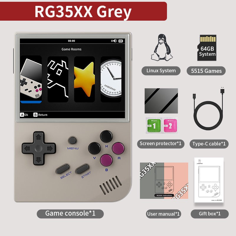 ANBERNIC RG35XX Plus/RG35XX Retro Handheld Game Console 3.5? IPS Screen Linux Portable Video Game Player Support HD-M-I TV Outpu