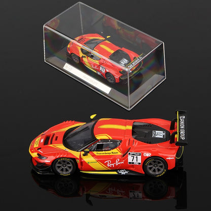 Bburago 1:43 Modelo de Carro de Corrida com Tampa Protetora contra Poeira Série Liga em Miniatura Diecast Brinquedo Estático de Corrida 499P 296 GT3 963 911 GT3 SC63 Fxxk