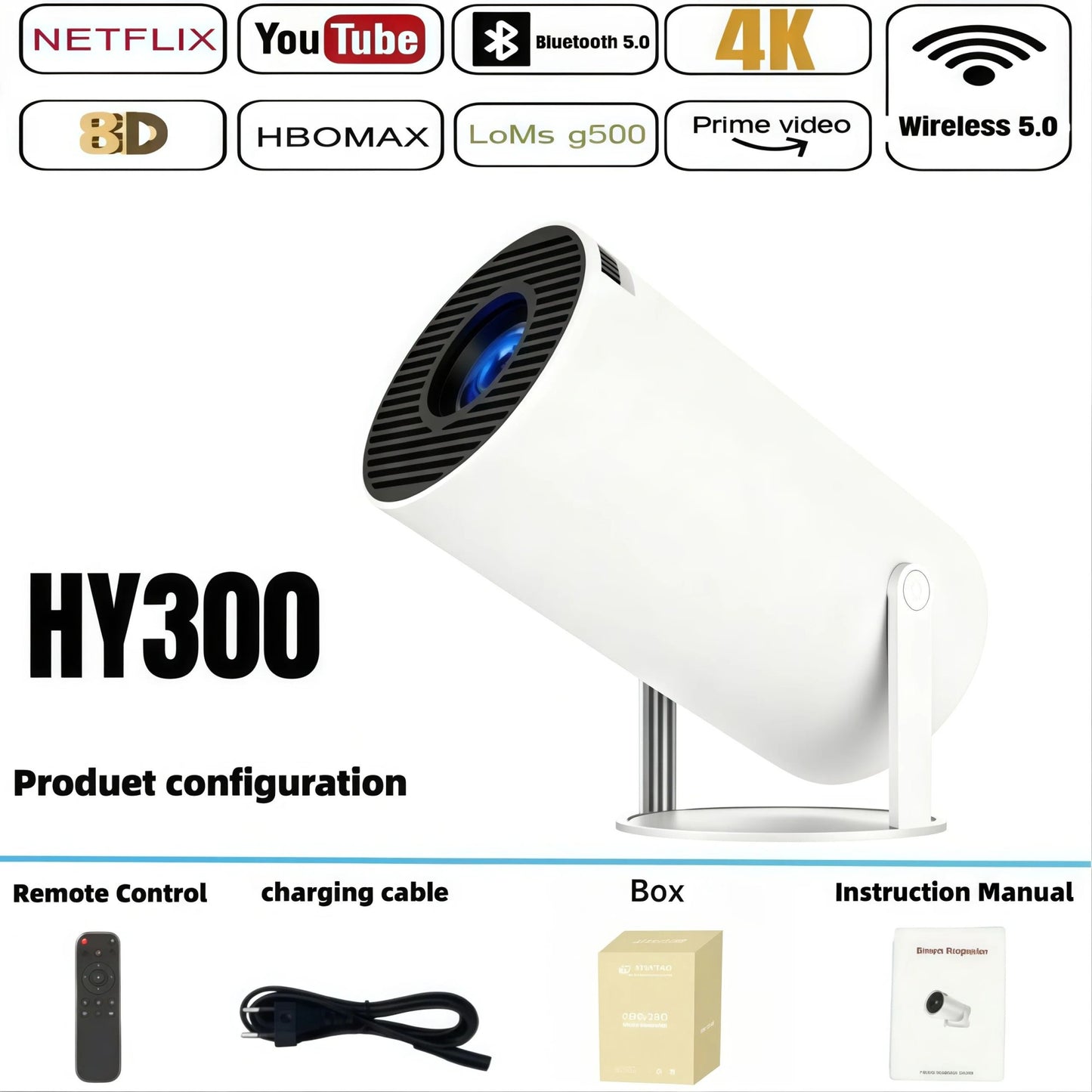 2026 Projector Newest HY300 Mini Portable Pocket Smart Android Projector Wireless Home Theater Magcubic Projector Hy300 ?