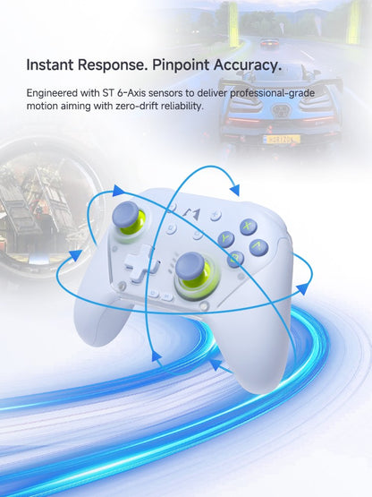MOBAPAD Chitu 2 HD Pro Controller Silent Edition for Switch 2/1, TMR Glide Joysticks, HD Rumble, NFC,Silicone Button,6 Axis Gyro