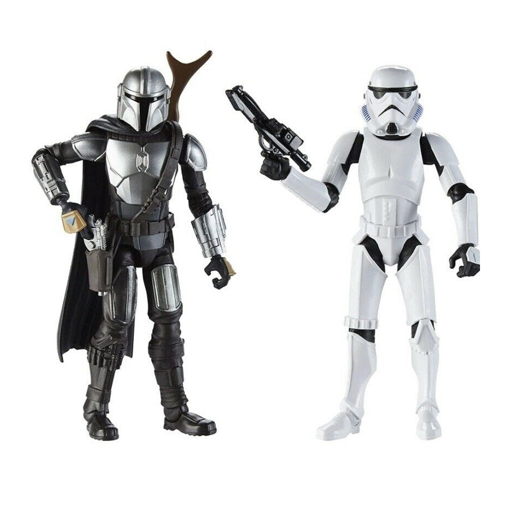 Star Wars Galaxy of Adventures The Mandalorian e Clone Trooper da Tropa de Assalto Boneco de Ação 12,5 cm