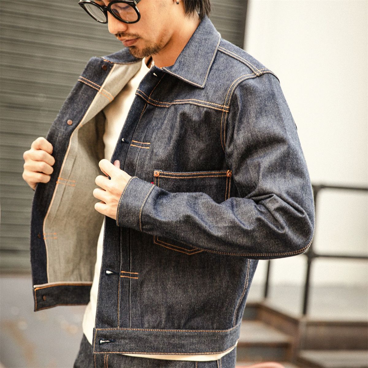 Red Tornado 506XX Jean Jacket American Casual Style Type 1 Selvedge Denim Blouse