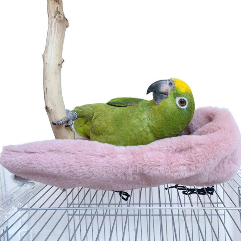 Ninho de Xale de Pássaro Quente de Inverno Canto Manta de Papagaio Tenda Suspensa de Pequeno Animal de Estimação Decoração de Gaiola para Periquito Agapornis Calopsita