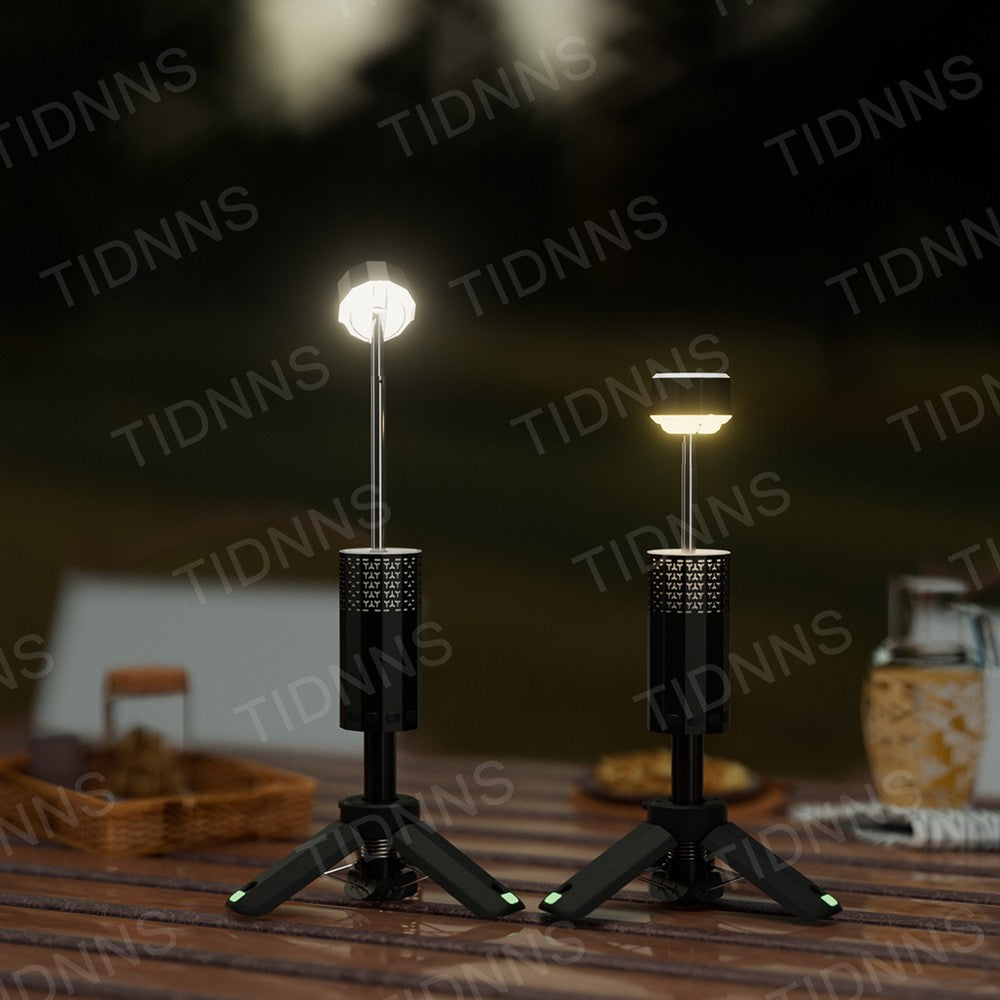 Telescopic Camping Light Rechargeable 21000mAh Portable Outdoor Camping Lantern 4 Light Modes With Tripod Storage Bag Emergency