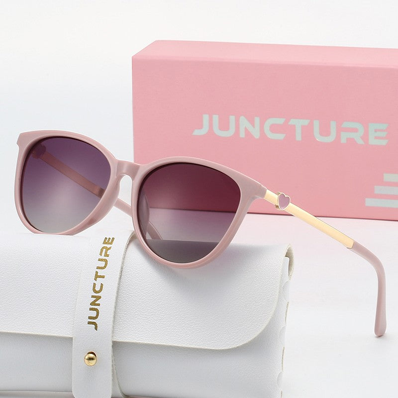 JUNCTURE Polarized Women Sunglasses Fashion Cat Eye Sun Glasses Gradient Lady Glasses Party Holiday Gifts Sunglasses for Women