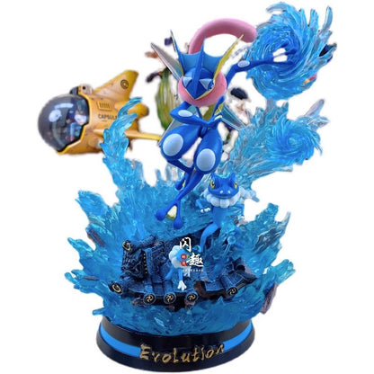 Pokemon Evolução Eevee Anime Figuras Charizard Raichu Mewtwo Dragonite Venusaur Gengar Iluminoso Estatueta PVC Estátua Modelo Brinquedo