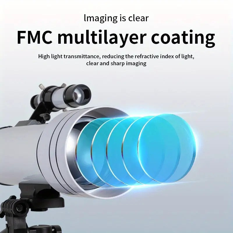 BORWOLF F40070M Professional Astronomical Telescope 200X Monocular 70MM Large-Aperture for Stargazing Moon And Bird Watching