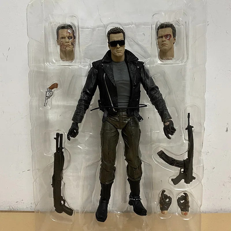 NECA Figure Terminator 2 Judgment Day T800 Sarah Connor T-800 Arnold Schwarzenegger Commando Action Figure Model Collectible Toy