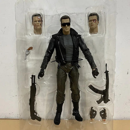 NECA Figure Terminator 2 Judgment Day T800 Sarah Connor T-800 Arnold Schwarzenegger Commando Action Figure Model Collectible Toy