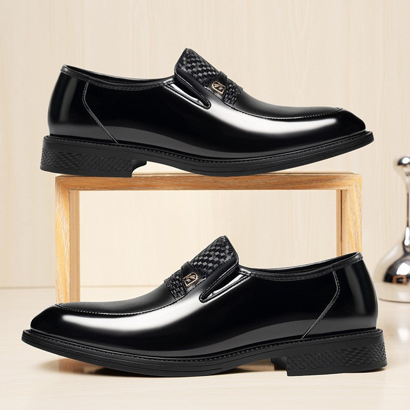 Business Formal Leather Shoes for Men Solid Color Fashion Casual Loafers Male Spring Autumn New Designer Dress Shoes Man