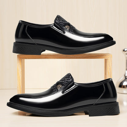 Business Formal Leather Shoes for Men Solid Color Fashion Casual Loafers Male Spring Autumn New Designer Dress Shoes Man