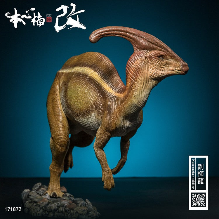 NANMU É DIFÍCIL DE MUDAR Modelo de Dinossauro Parassaurolofo do Período Jurássico 26CM Estátua de Dinossauro Estático Cadáver de Hadrossauro