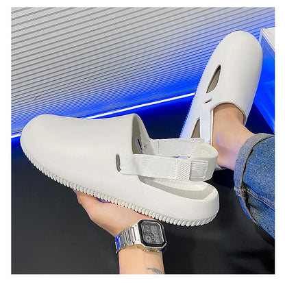 Men's casual hole shoes summer new EVA breathable soft soled sandals outdoor waterproof beach shoes youth fashion Joker slippers