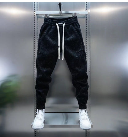 Spring And Autumn Men Harem Pants Zebra Striped Trousers Sport Clothing Cargo Sweatpants Brushed Loose Waist Versatile Pants