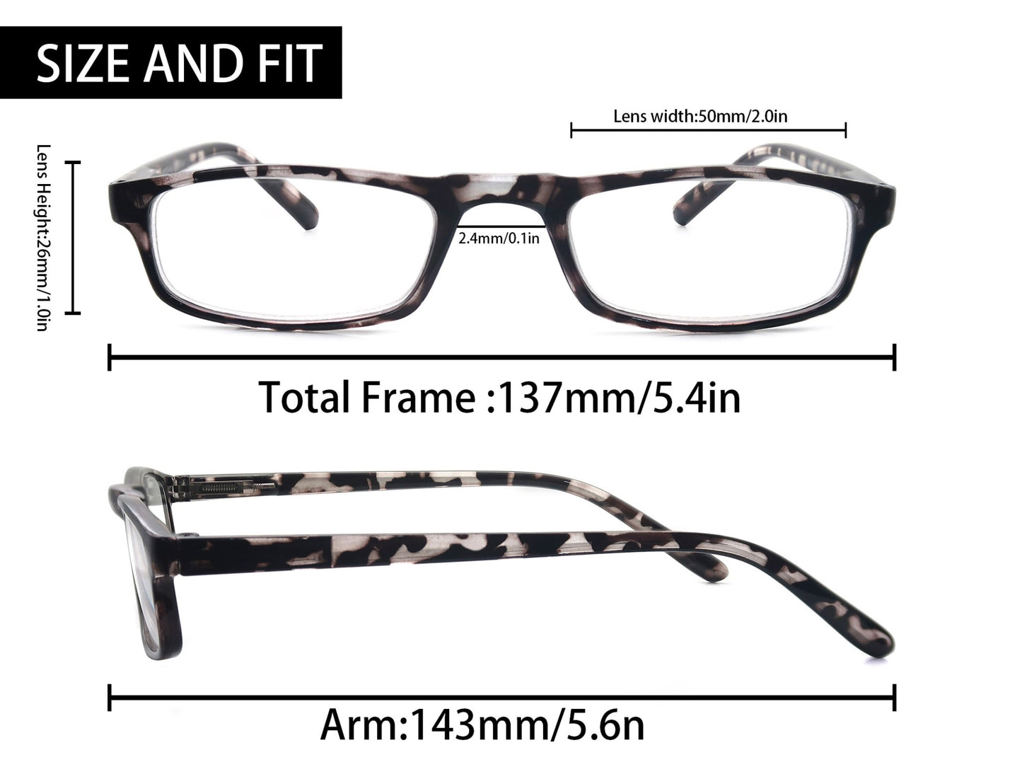 Women Men Reading Glasses Classic Small Rectangle Frame Spring Hinge Ulrta Comtable Wear Readers Eyeglass with Diopters