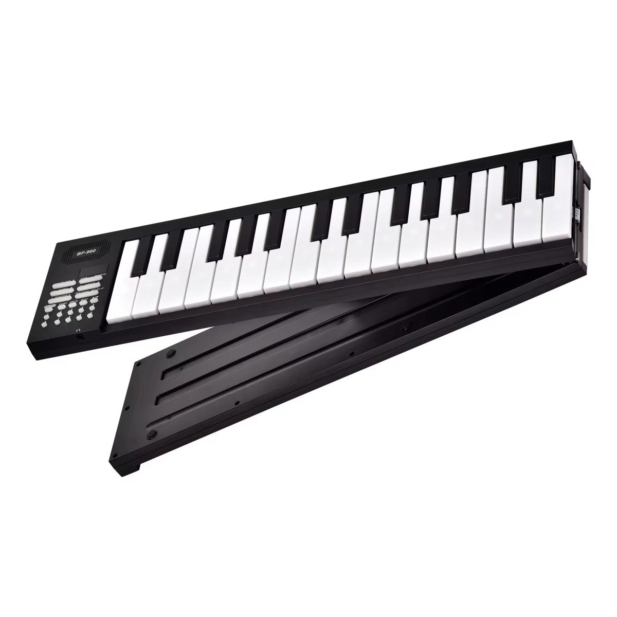 Teclado eletrônico dobrável de 61 teclas Piano portátil com display LED/Bateria embutida/Instrumento musical de teclado eletrônico
