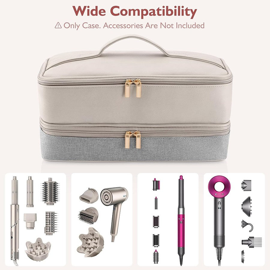 Travel Carrying Case for Shark Hair Dryer Double-Layer Blow Dryer Bag for Shark Hair Accessory Storage Bag