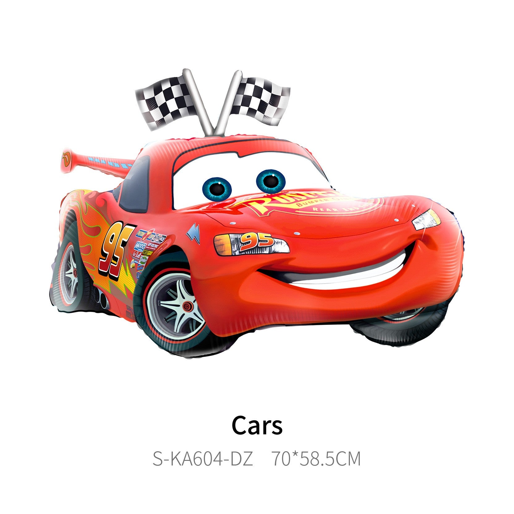 Cartoon Lightning Car Theme Foil Balloons Set Number 1-9 Balloon Cartoon Car Happy Birthday Party Decoration Supplies Party Prop