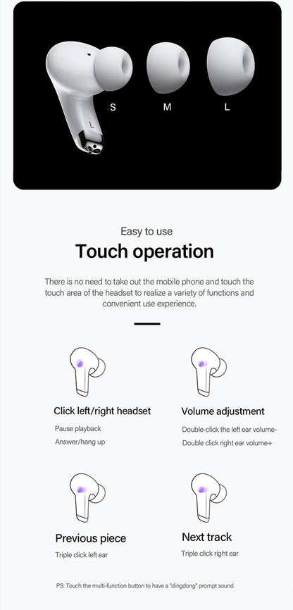 Lenovo LP5 TWS Bluetooth Earphone 9D Stereo HiFi Sports Waterproof Wireless Earbuds for iPhone 13 Xiaomi Bluetooth Headphones